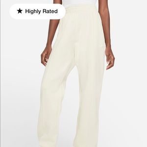 Nike Coconut milk/white sweatpants XS
